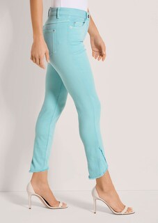 Slim-fit jeans met rafelzoom thumbnail 5