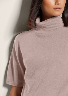 Kaschmirpullover mit Rollkragen und Halbarm thumbnail 5