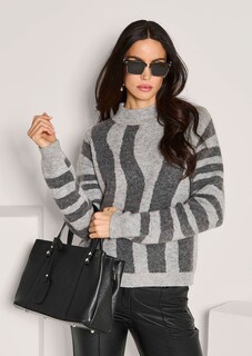 Jacquard-Pullover mit Stehkragen thumbnail 5