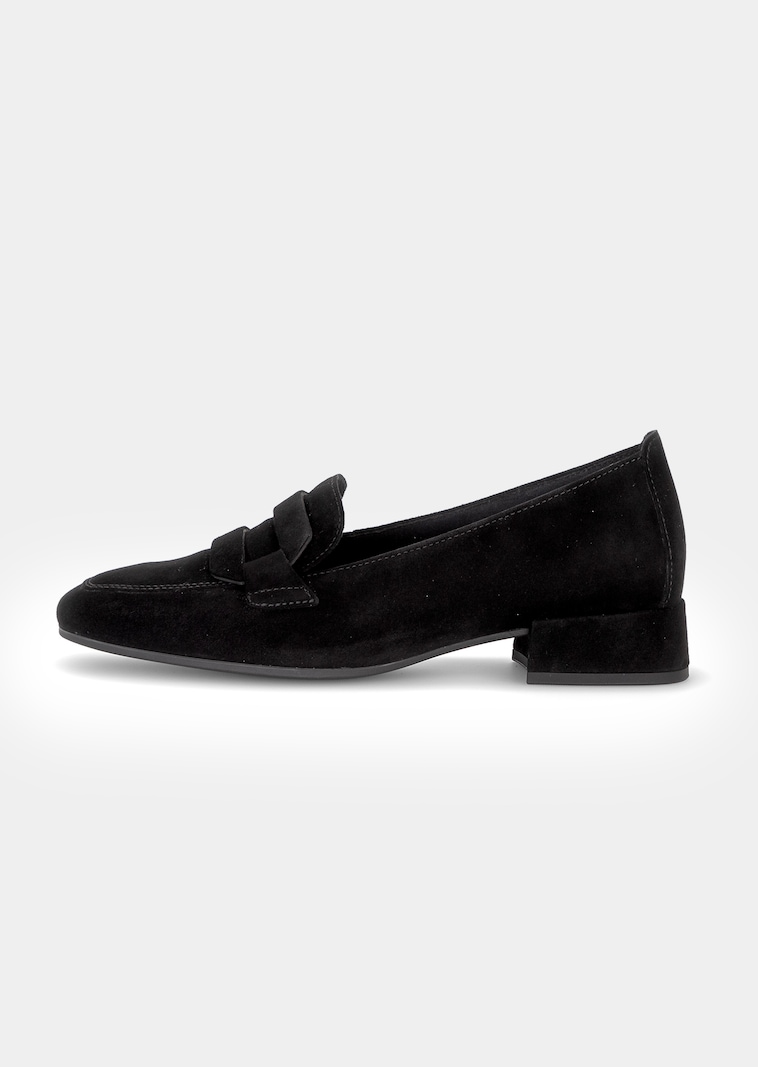 Slipper aus Leder mit Zierelement