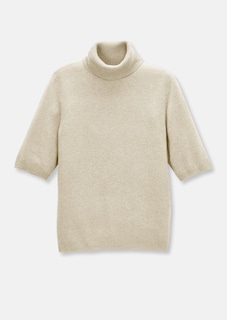 Kaschmirpullover mit Rollkragen und Halbarm thumbnail 5