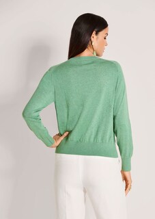 Feinstrickpullover aus leichter Naturfaser-Mischung thumbnail 4