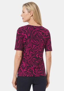 T-shirt en jersey avec motif dynamique et plein d’élan thumbnail 3