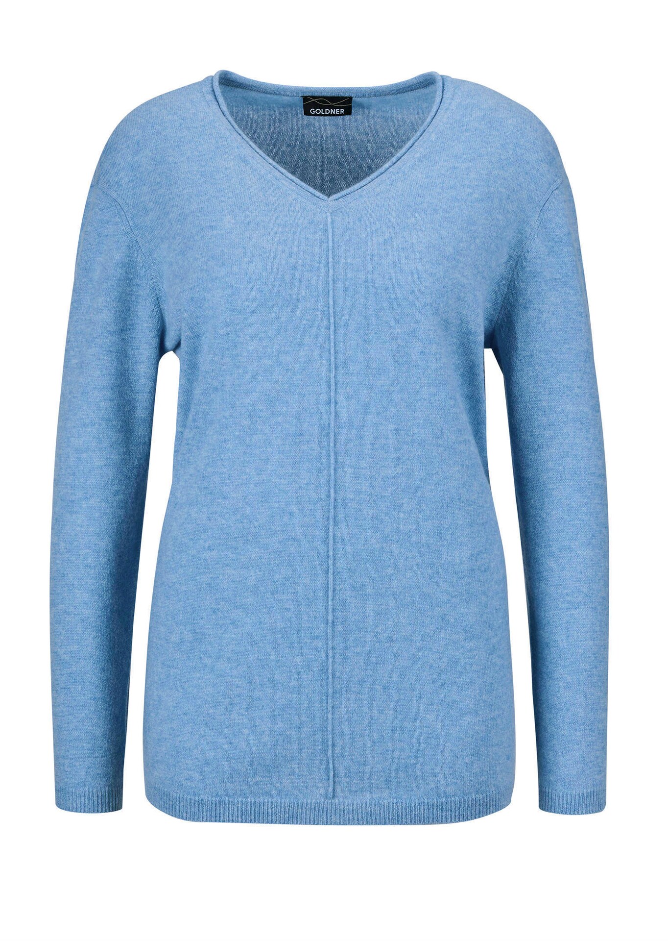 Kaschmirpullover mit V-Ausschnitt
