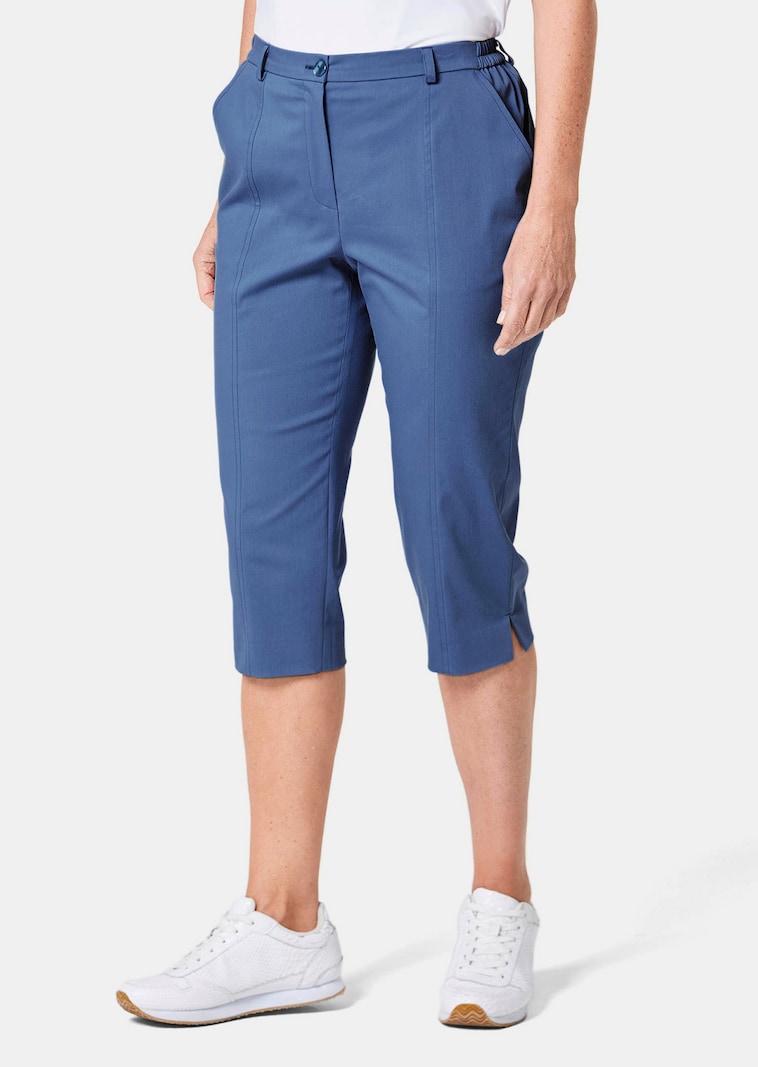Caprihose CARLA aus Satin