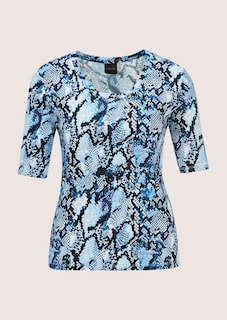 Rundhals-Shirt mit Reptil-Print thumbnail 7