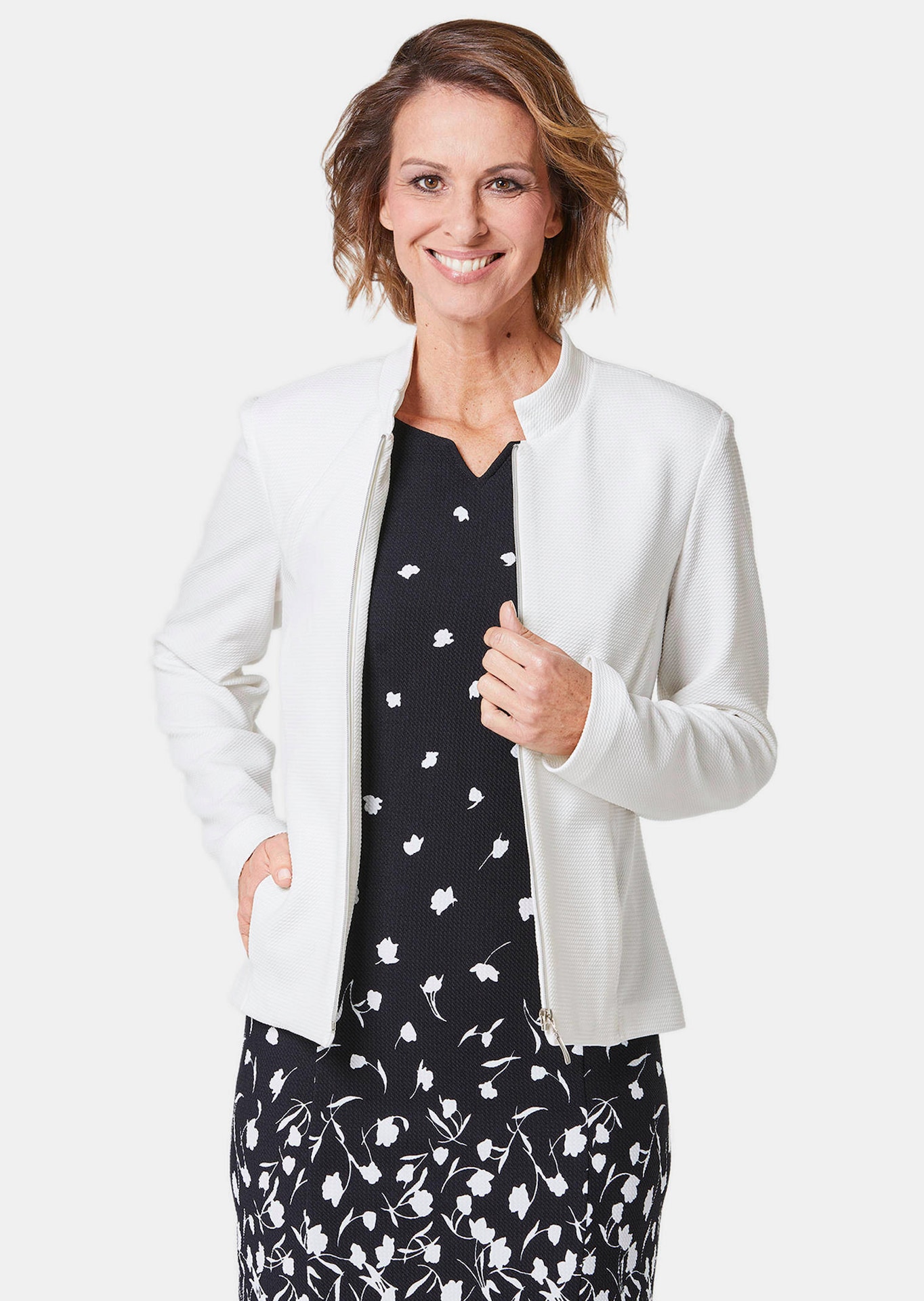 Trageangenehmer Blazer mit raffiniertem Kragen