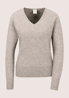 Schurwoll-Pullover mit V-Ausschnit thumbnail 7
