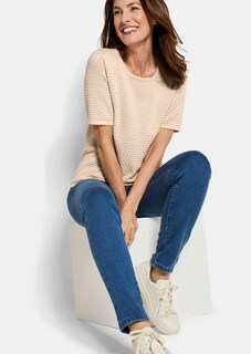Halbarm-Pullover mit Pünktchenmuster thumbnail 4