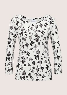 Shirt mit Fantasy-Print und Strass thumbnail 7