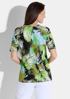 Shirt mit Blätterprint thumbnail 2