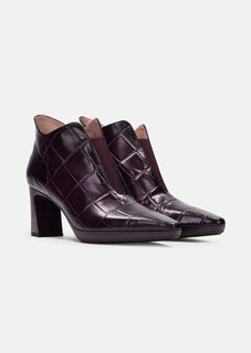 Bottines en cuir à motif reptile thumbnail 2
