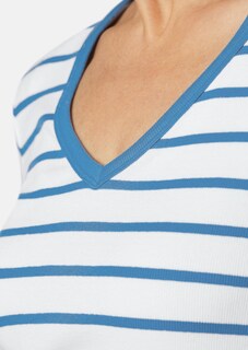 T-shirt rayé en douce maille interlock thumbnail 5
