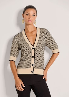 Strickjacke mit kurzen Ärmeln thumbnail 2