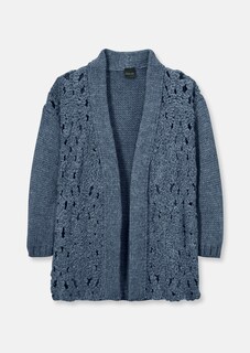 Verschlusslose Strickjacke im Makramé-Stil thumbnail 7