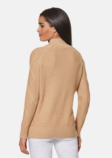 Stehkragen-Pullover mit Muster-Mix thumbnail 4