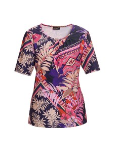 Comfortabel, elastisch shirt met opvallende print thumbnail 6