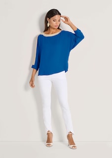 Blouse color block à manches 3/4 thumbnail 3