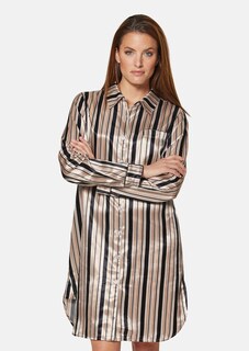 Satin-Sleepshirt in edlem Streifendessin thumbnail 2