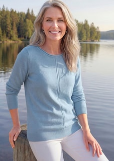 Tricot pullover van zuivere merinowol thumbnail 7