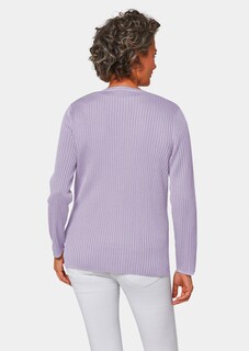 Onderhoudsarm tricot jasje met hoogwaardige ribstructuur thumbnail 3