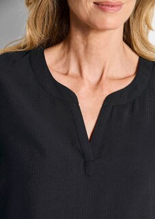 Onderhoudsarme blouse van seersucker thumbnail 5