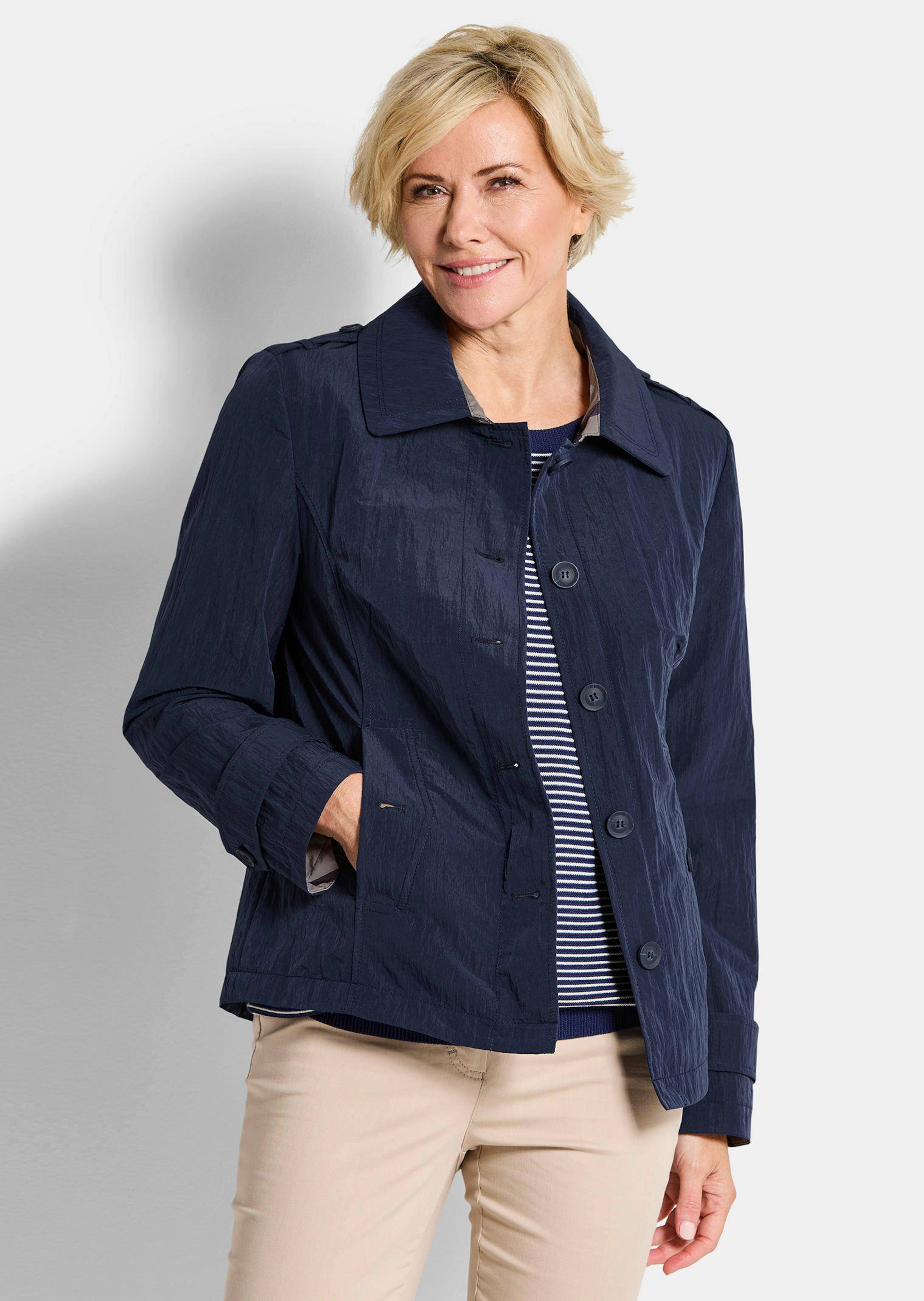 Veste trench, aspect froissé