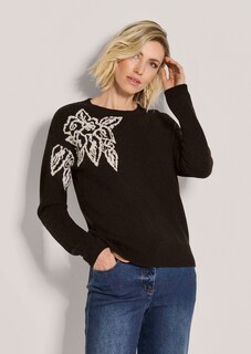 Pull en maille avec motif floral thumbnail 2