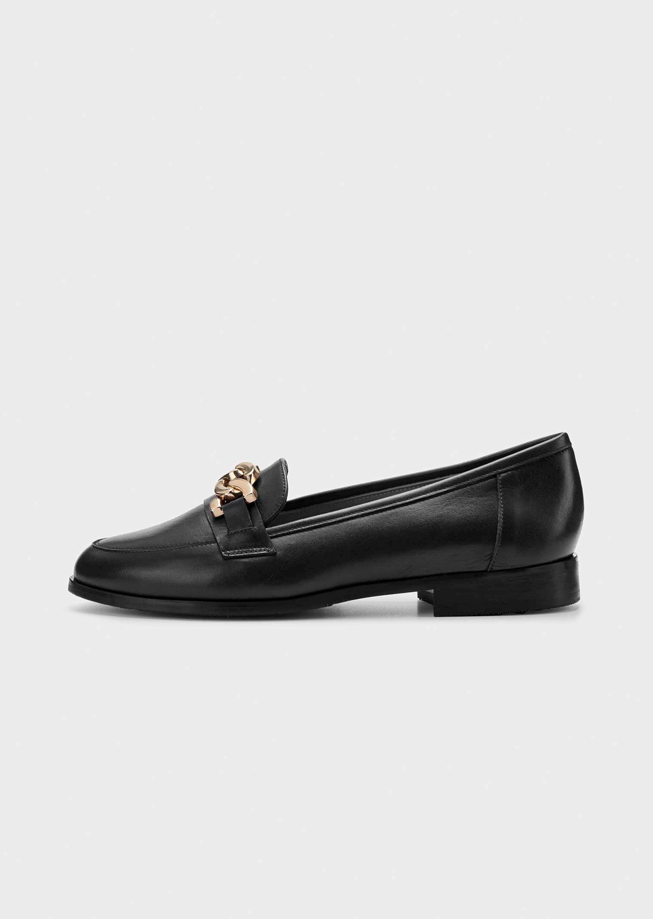 Slipper aus Leder in Komfort-Weite