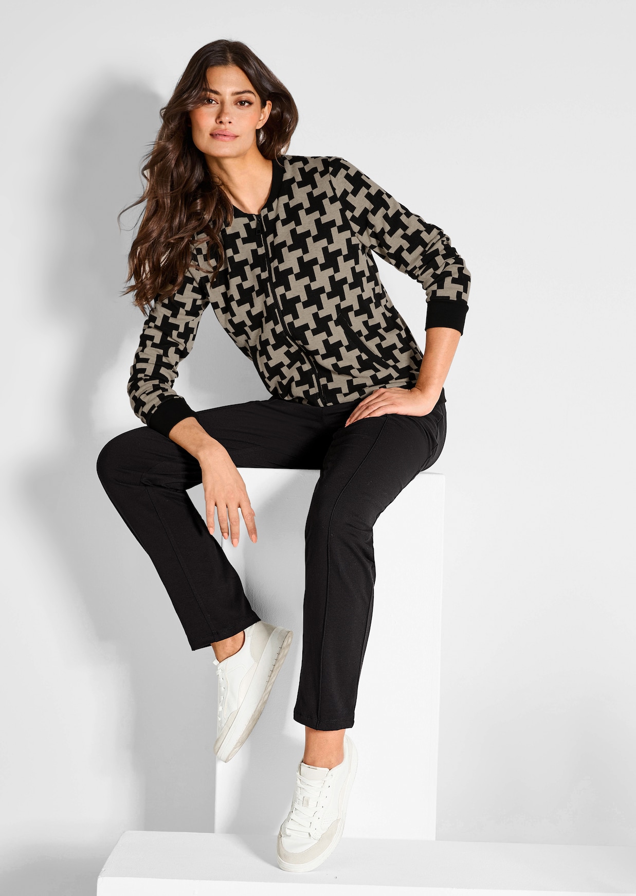 Pantalon de détente avec plis nervurés