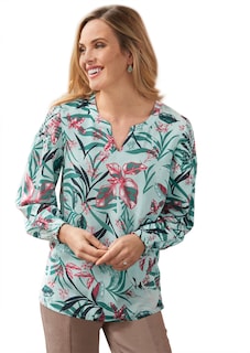 Wunderschöne Bluse mit floralem Druck thumbnail 1