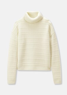 Rollkragen-Pullover mit dezenten Strickdetails thumbnail 7