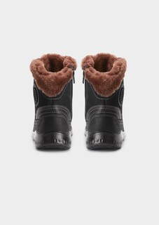 Bottines en cuir et peau d'agneau thumbnail 4