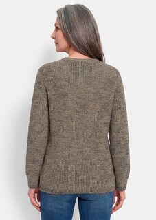 Strickpullover mit nahtlosem V-Ausschnitt thumbnail 3