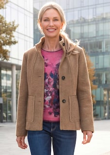 Wollmix Jacke mit Stehkragen thumbnail 7