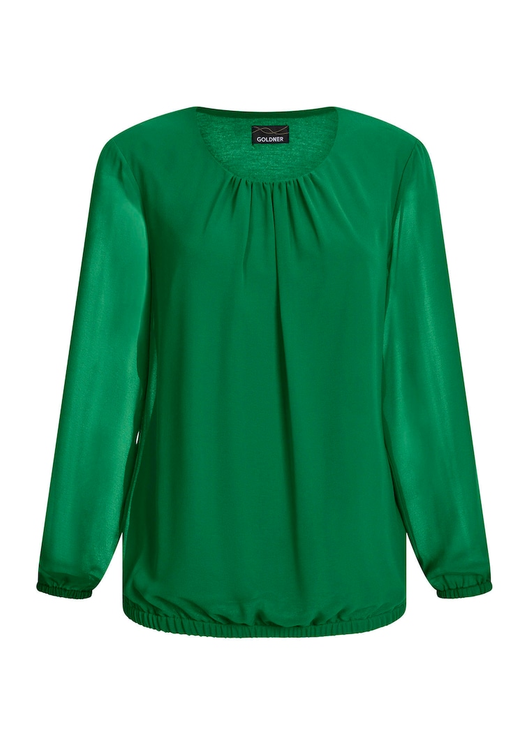 Elegante blouse van chiffon