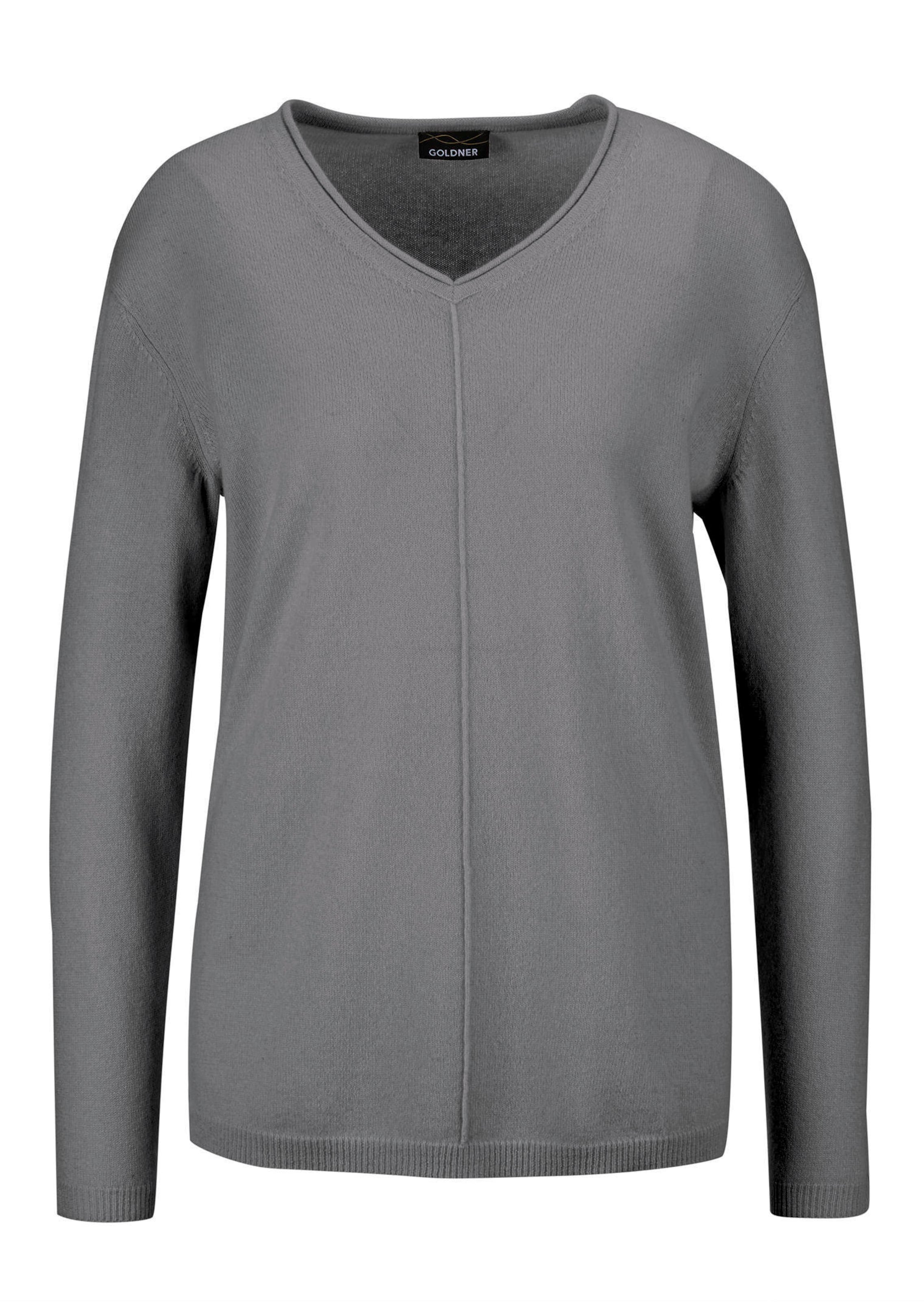 Kaschmirpullover mit V-Ausschnitt