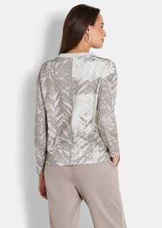 Sweatshirt mit Stehkragen und Allover-Print thumbnail 2