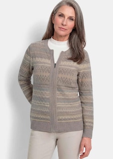 Warme Strickjacke mit Reißverschluss thumbnail 1