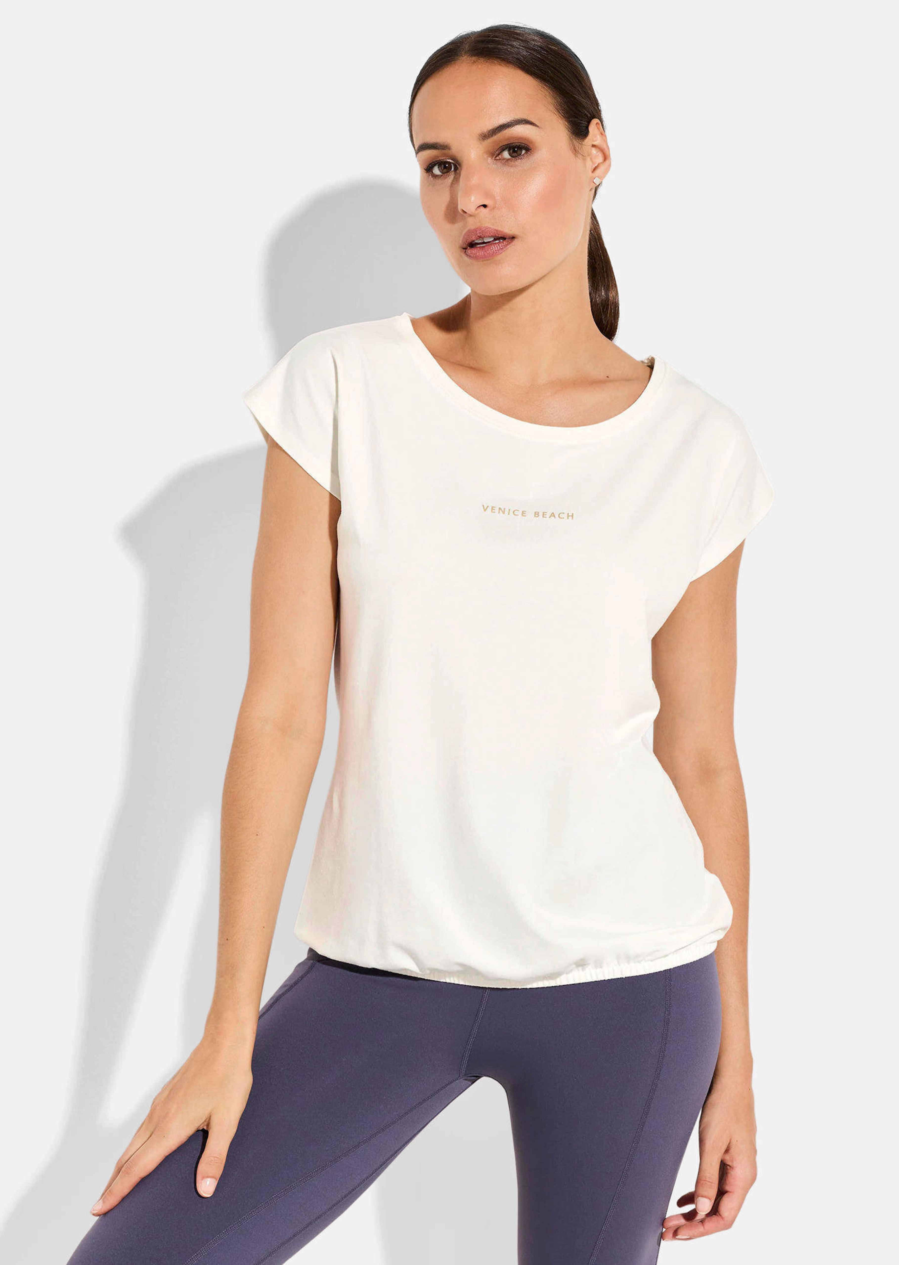 T-shirt avec base élastiquée