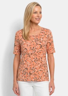 Shirt van viscose met een frisse all-over print thumbnail 7