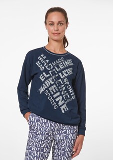 Sweatshirt mit Letterprint und Glitzersteinchen thumbnail 2