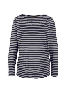 Ringelshirt mit hochwertigen, garngefärbten Ringeln – auch nach häufigem Waschen bleibt die Farbe lange schön. In formstabiler Baumwoll-Elasthan-Qualität. Länge ca. 66 cm in Gr. 46, ca. 62 cm in Gr. 23. thumbnail 4