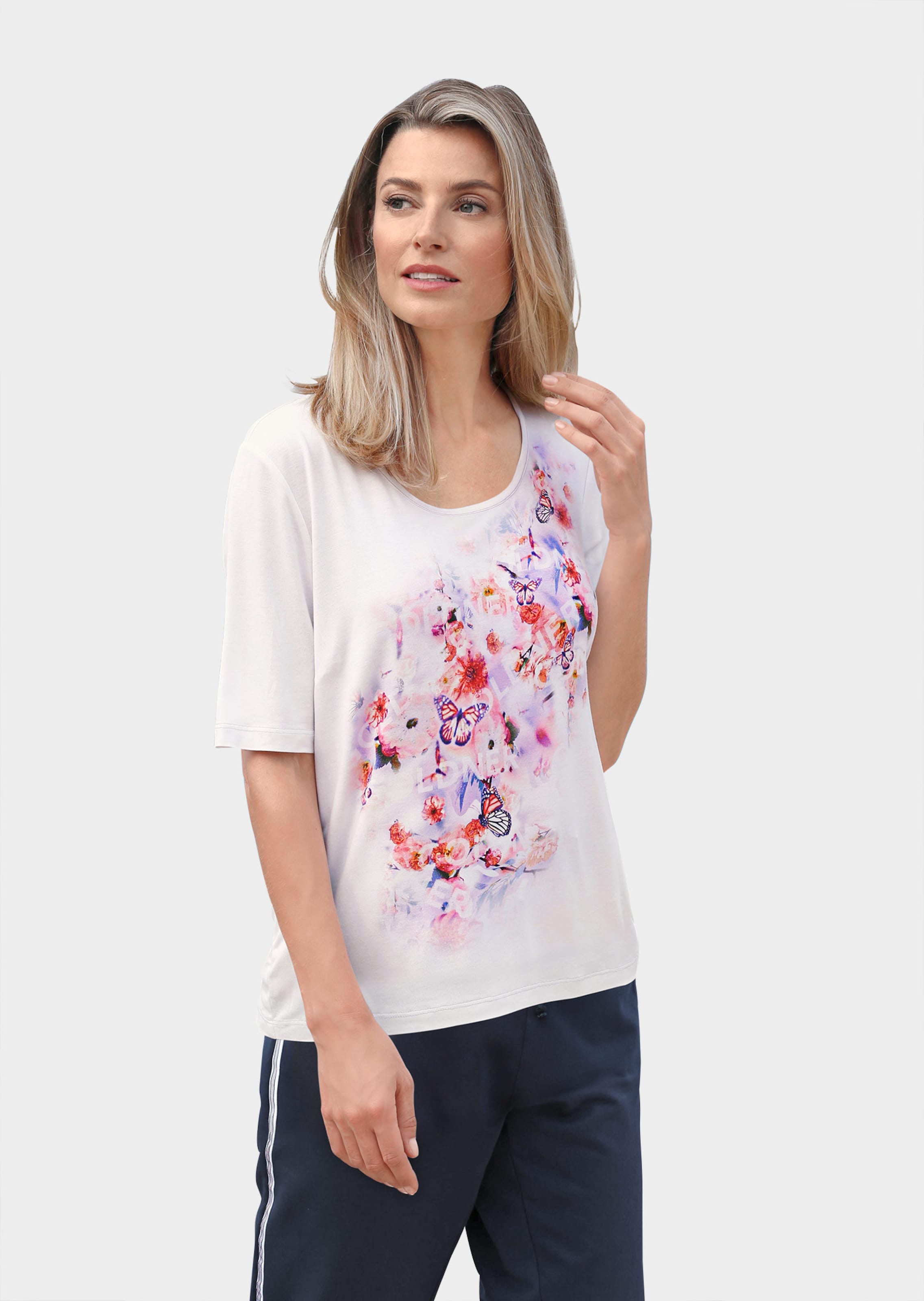 Shirt met 3/4-mouwen