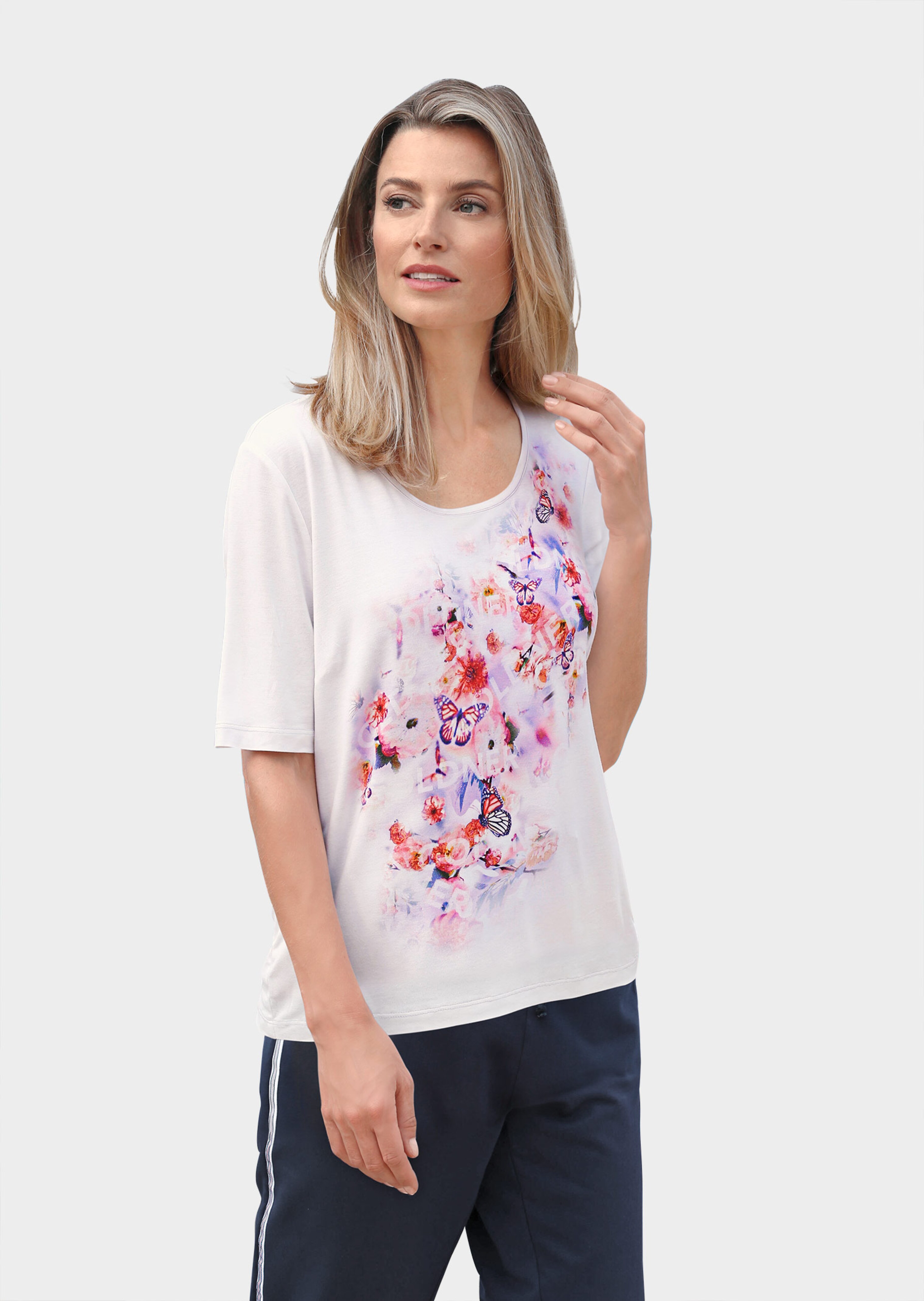Shirt met 3/4-mouwen