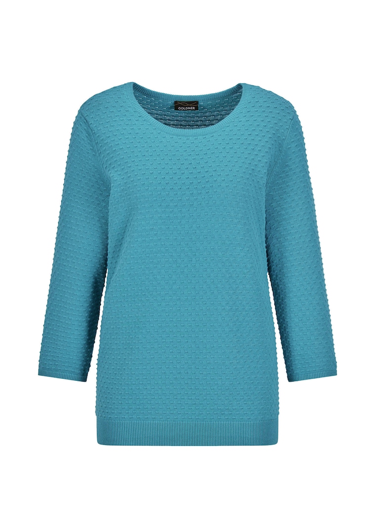 Strickpullover mit Pünktchenmuster