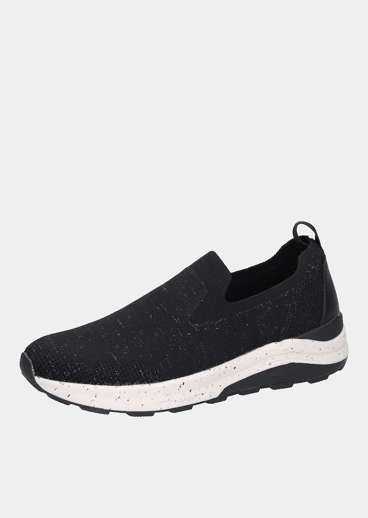 Sneaker mit Glanzdetails in H-Weite