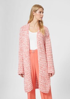 Lange Strickjacke in Bicolour-Optik thumbnail 2