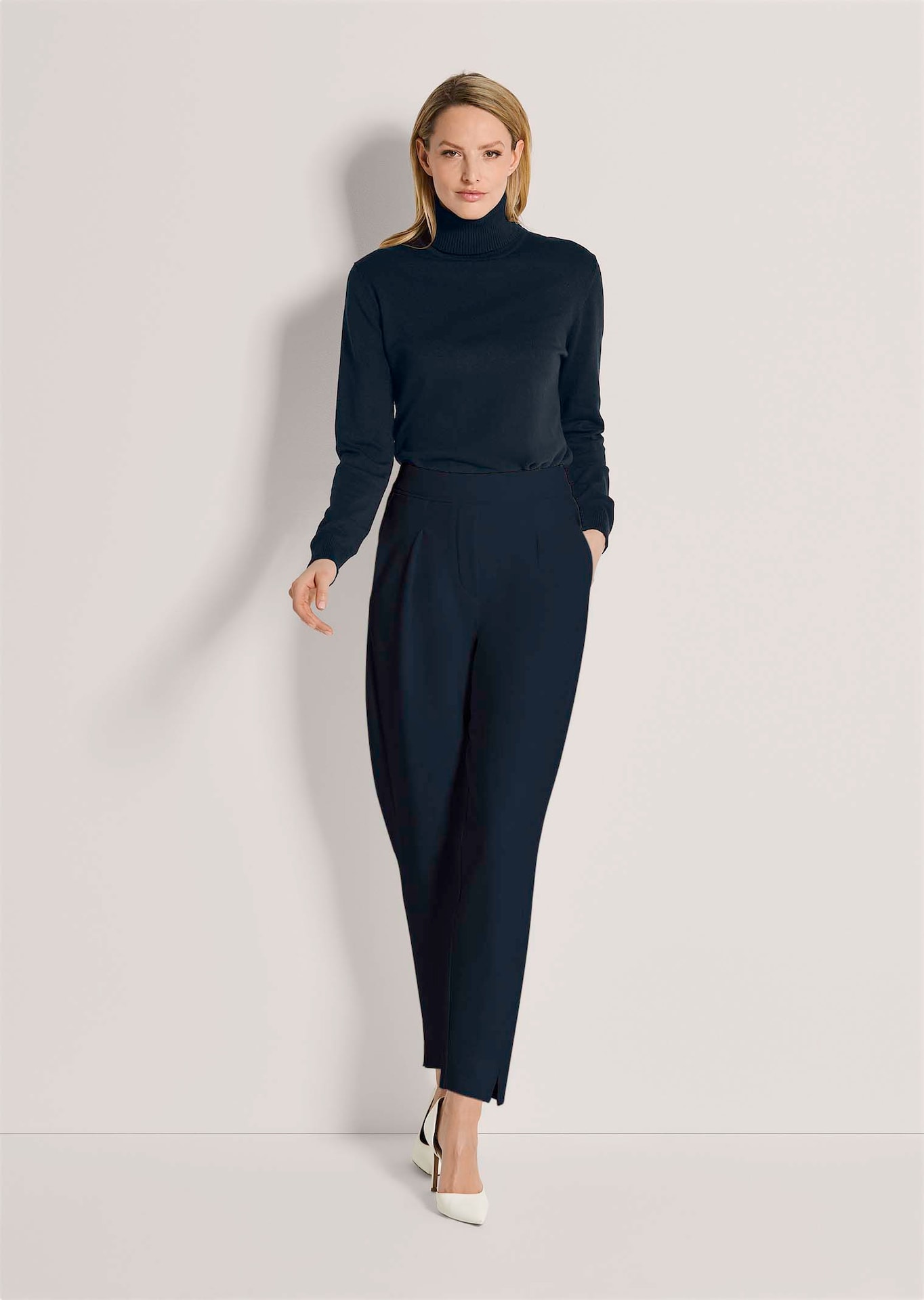 Barrel-broek van zachte jersey
