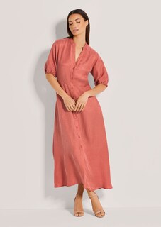Langes Sommerkleid mit Stehkragen thumbnail 2